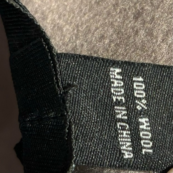 BRIXTON Hat 100% Wool 56 cm Band Bow Grey Round Top - Picture 7 of 7